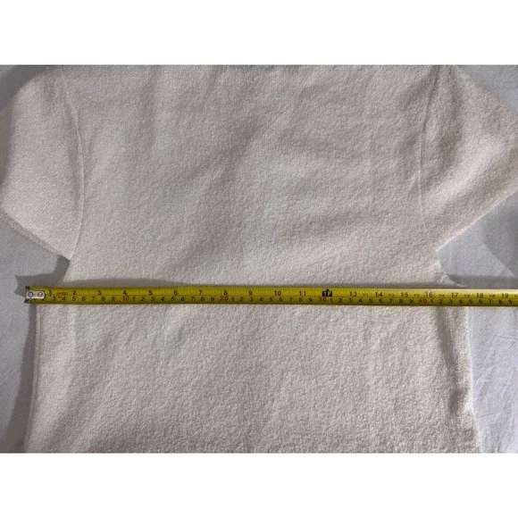 AQUA Women's Cream Textured Short Sleeve‎ Fit & Flare Mini Dress - XXL - Picture 9 of 11